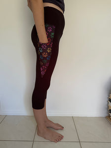 Black Leggings with Pocket Pattern - All the Colours