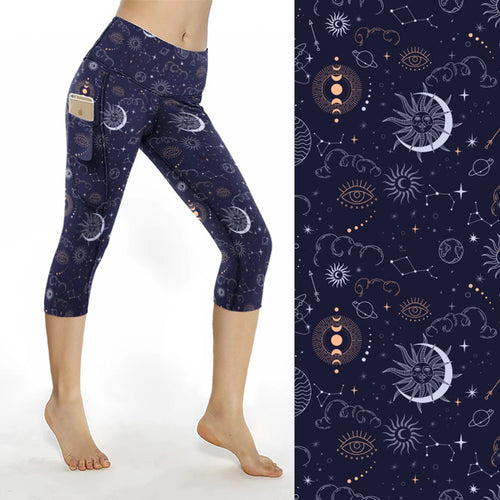 Moon and Stars 2 Pocket leggings