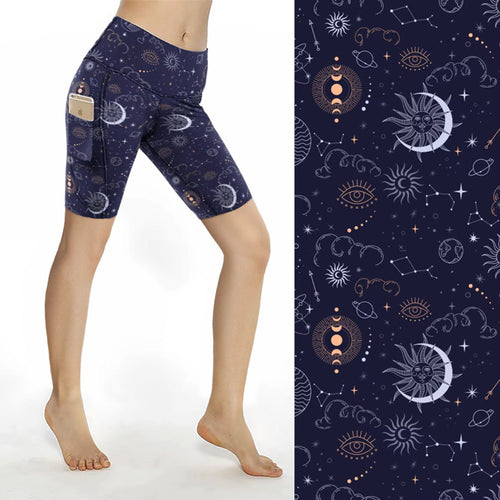 Moon and Stars 2 Pocket Shorts
