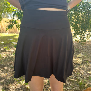 Black skort