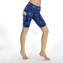 Load image into Gallery viewer, Mandala Dark Blue Shorts