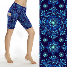 Load image into Gallery viewer, Mandala Dark Blue Shorts