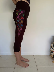 Black Leggings with Pocket Pattern - All the Colours