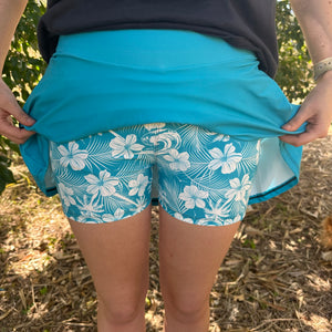 Teal skort