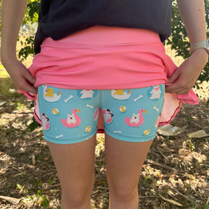 Coral skort