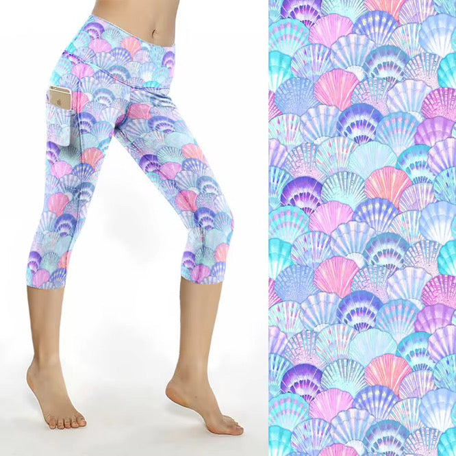 Cooper Shell Mermaid Shells 2 Pocket Leggings – Coopers Collars