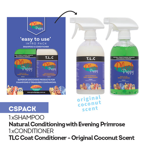 Plush Puppy ‘Ready to Use’ Shampoos and Conditioner Natural Conditioning