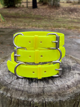 Load image into Gallery viewer, Fluro Yellow Dog Collar