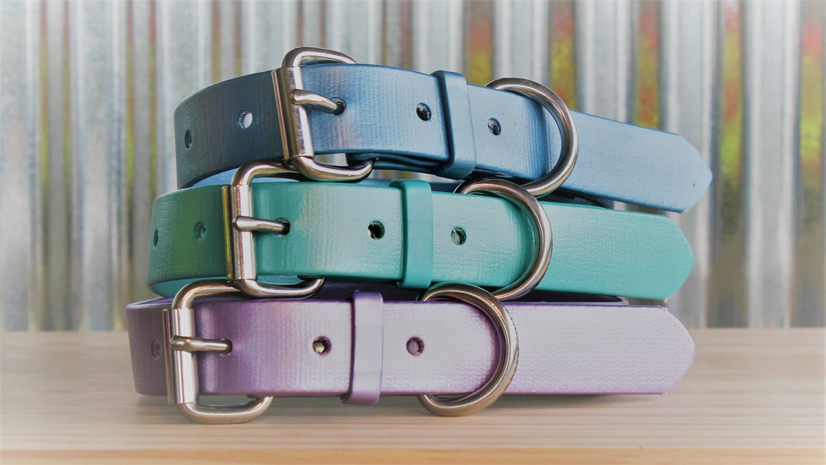 Smokey Blue Shimmer Dog Collar – Coopers Collars