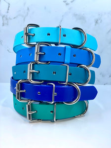 Cyan Blue (Light Blue) Dog Collar